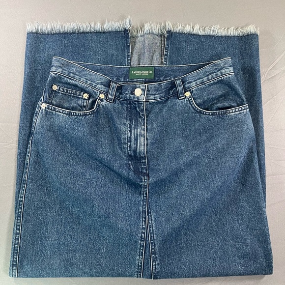 Vintage 1990s Ralph Lauren Jeans Co. denim skirt - Picture 2 of 4